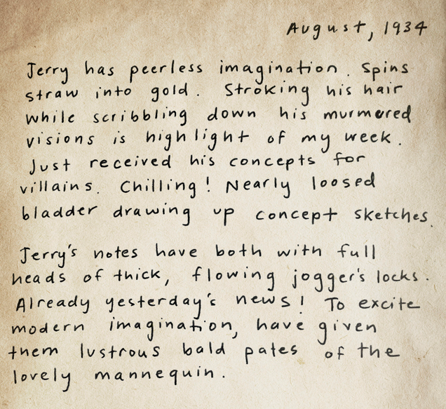 Illustration for article titled An American Myth: Jerry Siegel And Joe Shusterâs Original Notes For Superman Are A Must-Read